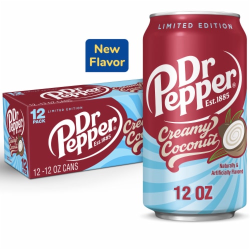 Dr Pepper Creamy Coconut Soda - Fresh Pack