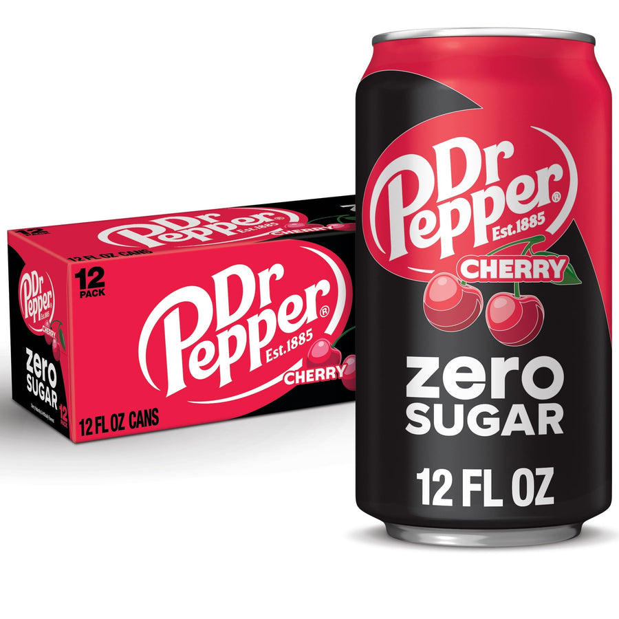 Dr Pepper Cherry Zero Sugar Soda - Lite Sip